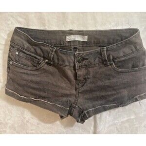 Empyre Brown Womens Junior Short Shorts Sz 3 28W Ultra Low Rise Cuffed